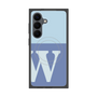 プレミアムスクエアケース with SnapMag［ オリジナル - initial two tone - W blue ］