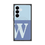 プレミアムスクエアケース with SnapMag［ オリジナル - initial two tone - W blue ］
