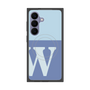 プレミアムスクエアケース with SnapMag［ オリジナル - initial two tone - W blue ］