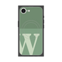 プレミアムスクエアケース with SnapMag［ オリジナル - initial two tone - W green ］