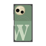 プレミアムスクエアケース with SnapMag［ オリジナル - initial two tone - W green ］