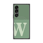 プレミアムスクエアケース with SnapMag［ オリジナル - initial two tone - W green ］