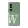 プレミアムスクエアケース with SnapMag［ オリジナル - initial two tone - W green ］