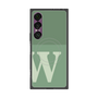 プレミアムスクエアケース with SnapMag［ オリジナル - initial two tone - W green ］