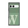 プレミアムスクエアケース with SnapMag［ オリジナル - initial two tone - W green ］