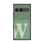 プレミアムスクエアケース with SnapMag［ オリジナル - initial two tone - W green ］