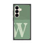 プレミアムスクエアケース with SnapMag［ オリジナル - initial two tone - W green ］