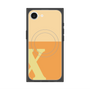 プレミアムスクエアケース with SnapMag［ オリジナル - initial two tone - X orange ］
