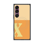 プレミアムスクエアケース with SnapMag［ オリジナル - initial two tone - X orange ］