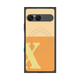 プレミアムスクエアケース with SnapMag［ オリジナル - initial two tone - X orange ］