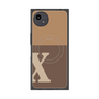 プレミアムスクエアケース with SnapMag［ オリジナル - initial two tone - X brown ］