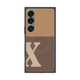 プレミアムスクエアケース with SnapMag［ オリジナル - initial two tone - X brown ］