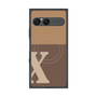 プレミアムスクエアケース with SnapMag［ オリジナル - initial two tone - X brown ］