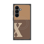 プレミアムスクエアケース with SnapMag［ オリジナル - initial two tone - X brown ］