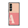 プレミアムスクエアケース with SnapMag［ オリジナル - initial two tone - A pink ］