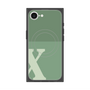 プレミアムスクエアケース with SnapMag［ オリジナル - initial two tone - X green ］