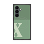 プレミアムスクエアケース with SnapMag［ オリジナル - initial two tone - X green ］
