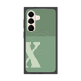 プレミアムスクエアケース with SnapMag［ オリジナル - initial two tone - X green ］