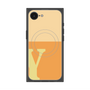 プレミアムスクエアケース with SnapMag［ オリジナル - initial two tone - Y orange ］