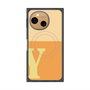 プレミアムスクエアケース with SnapMag［ オリジナル - initial two tone - Y orange ］