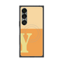 プレミアムスクエアケース with SnapMag［ オリジナル - initial two tone - Y orange ］
