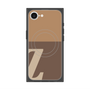 プレミアムスクエアケース with SnapMag［ オリジナル - initial two tone - Z brown ］