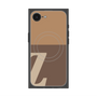 プレミアムスクエアケース with SnapMag［ オリジナル - initial two tone - Z brown ］
