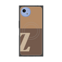 プレミアムスクエアケース with SnapMag［ オリジナル - initial two tone - Z brown ］