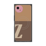 プレミアムスクエアケース with SnapMag［ オリジナル - initial two tone - Z brown ］
