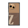 プレミアムスクエアケース with SnapMag［ オリジナル - initial two tone - Z brown ］