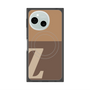 プレミアムスクエアケース with SnapMag［ オリジナル - initial two tone - Z brown ］