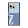 プレミアムスクエアケース with SnapMag［ オリジナル - initial two tone - Z blue ］