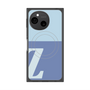 プレミアムスクエアケース with SnapMag［ オリジナル - initial two tone - Z blue ］