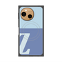 プレミアムスクエアケース with SnapMag［ オリジナル - initial two tone - Z blue ］