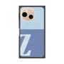 プレミアムスクエアケース with SnapMag［ オリジナル - initial two tone - Z blue ］