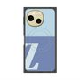 プレミアムスクエアケース with SnapMag［ オリジナル - initial two tone - Z blue ］