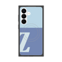 プレミアムスクエアケース with SnapMag［ オリジナル - initial two tone - Z blue ］