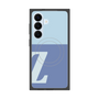 プレミアムスクエアケース with SnapMag［ オリジナル - initial two tone - Z blue ］