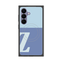 プレミアムスクエアケース with SnapMag［ オリジナル - initial two tone - Z blue ］