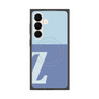 プレミアムスクエアケース with SnapMag［ オリジナル - initial two tone - Z blue ］