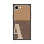 プレミアムスクエアケース with SnapMag［ オリジナル - initial two tone - A brown ］