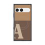 プレミアムスクエアケース with SnapMag［ オリジナル - initial two tone - A brown ］