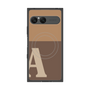 プレミアムスクエアケース with SnapMag［ オリジナル - initial two tone - A brown ］