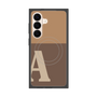 プレミアムスクエアケース with SnapMag［ オリジナル - initial two tone - A brown ］