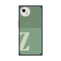 プレミアムスクエアケース with SnapMag［ オリジナル - initial two tone - Z green ］