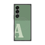 プレミアムスクエアケース with SnapMag［ オリジナル - initial two tone - A green ］