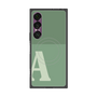 プレミアムスクエアケース with SnapMag［ オリジナル - initial two tone - A green ］