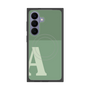 プレミアムスクエアケース with SnapMag［ オリジナル - initial two tone - A green ］
