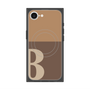 プレミアムスクエアケース with SnapMag［ オリジナル - initial two tone - B brown ］