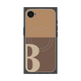 プレミアムスクエアケース with SnapMag［ オリジナル - initial two tone - B brown ］